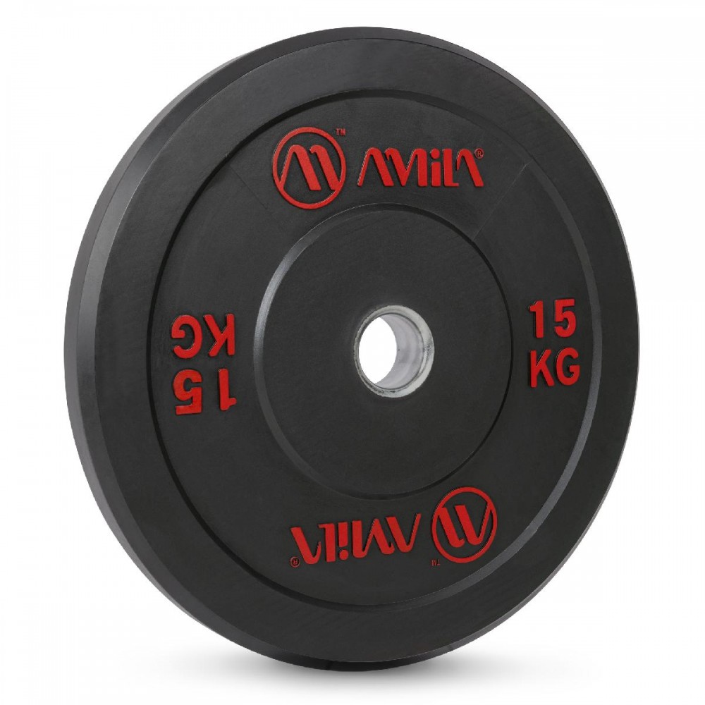 Δίσκος AMILA Black R Bumper Slim 50mm 15Kg Δίσκος AMILA Black R Bumper Slim 50mm 15Kg