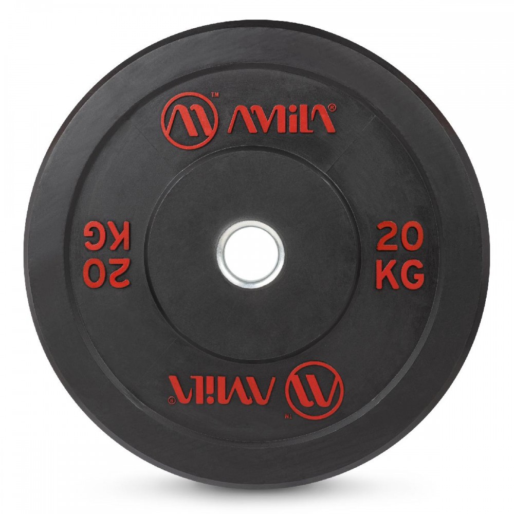 Δίσκος AMILA Black R Bumper Slim 50mm 20Kg Δίσκος AMILA Black R Bumper Slim 50mm 20Kg