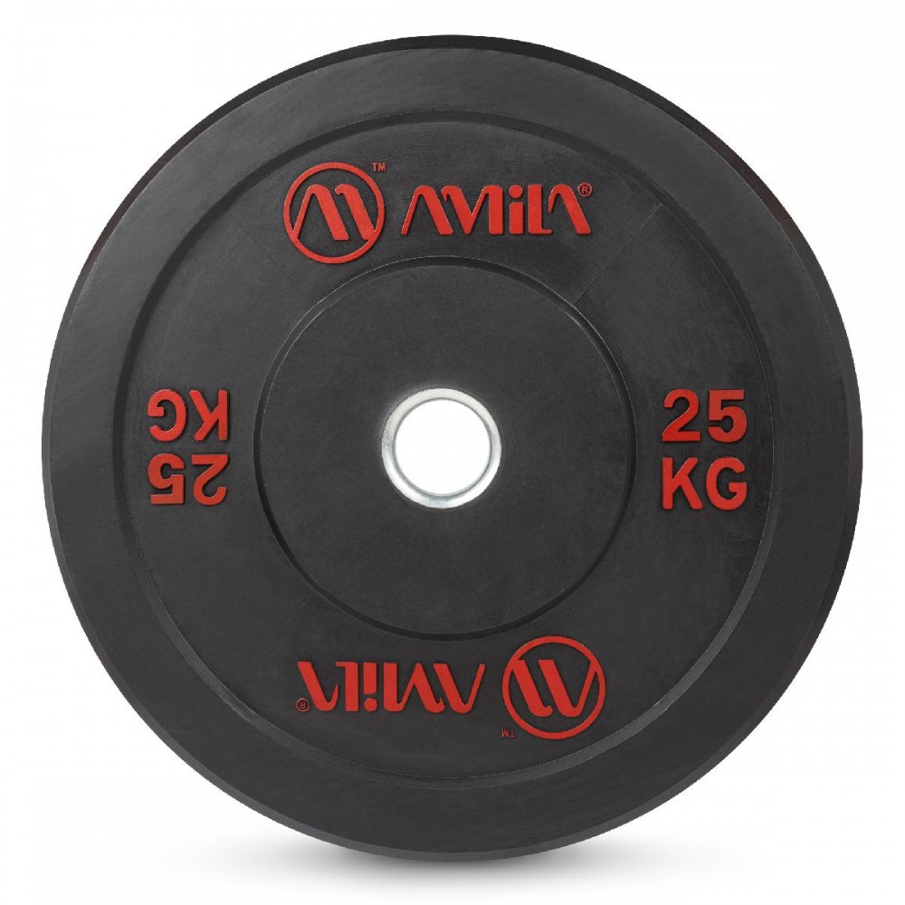 Δίσκος AMILA Black R Bumper Slim 50mm 25Kg Δίσκος AMILA Black R Bumper Slim 50mm 25Kg