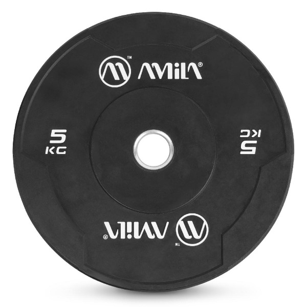 Δίσκος AMILA Black W Bumper Slim 50mm 5Kg Δίσκος AMILA Black W Bumper Slim 50mm 5Kg
