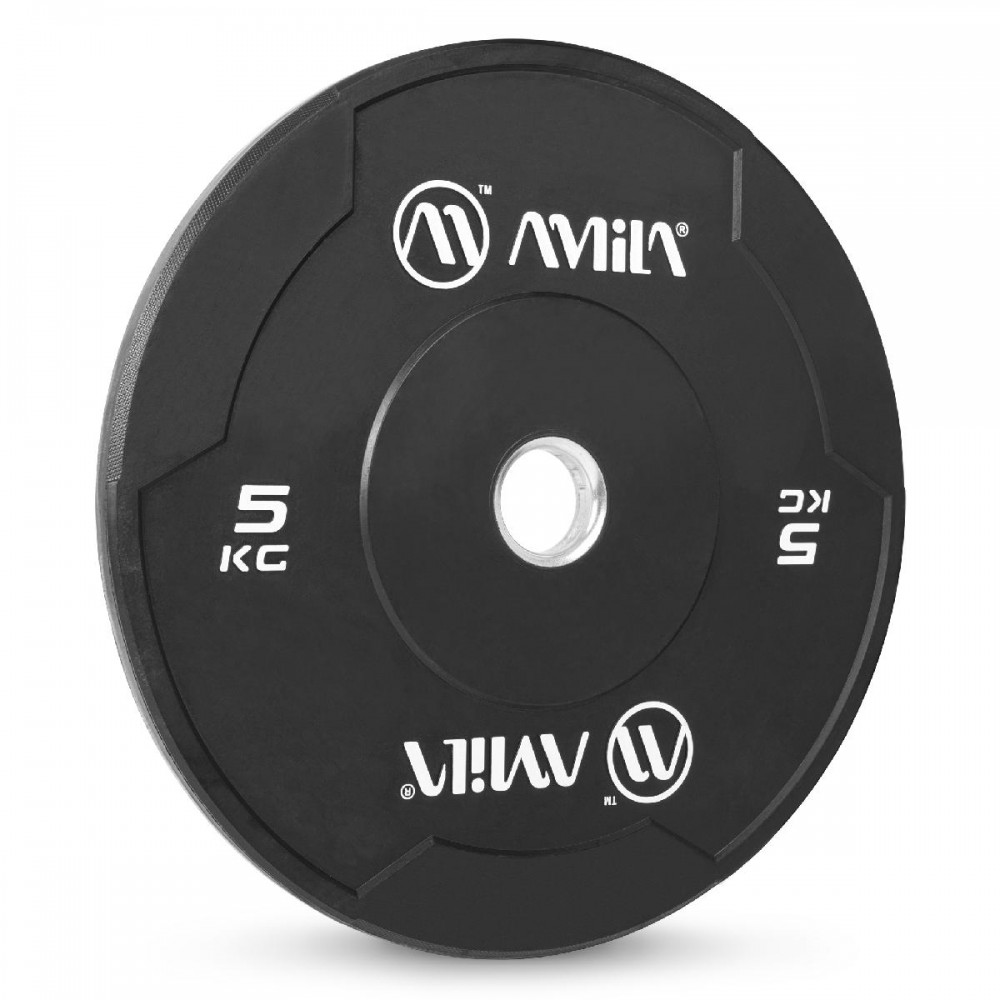 Δίσκος AMILA Black W Bumper Slim 50mm 5Kg Δίσκος AMILA Black W Bumper Slim 50mm 5Kg