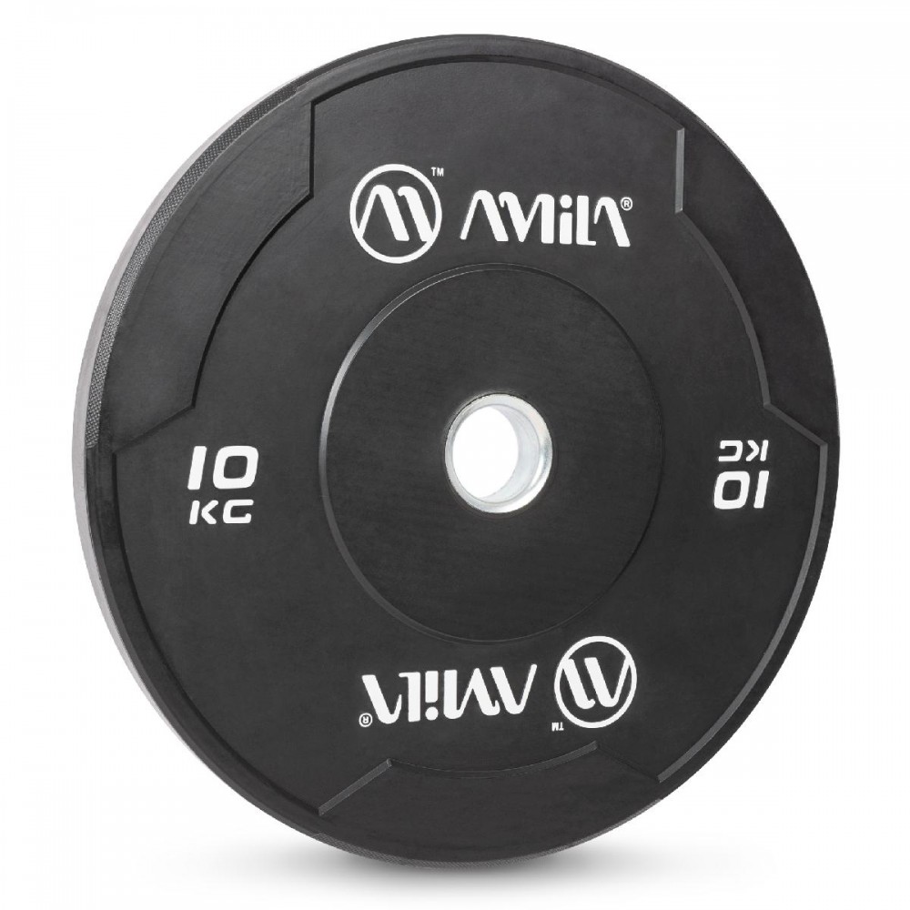 Δίσκος AMILA Black W Bumper Slim 50mm 10Kg Δίσκος AMILA Black W Bumper Slim 50mm 10Kg