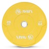 Δίσκος Color Bumper Plate Slim 50 mm 15 kg – Κίτρινο