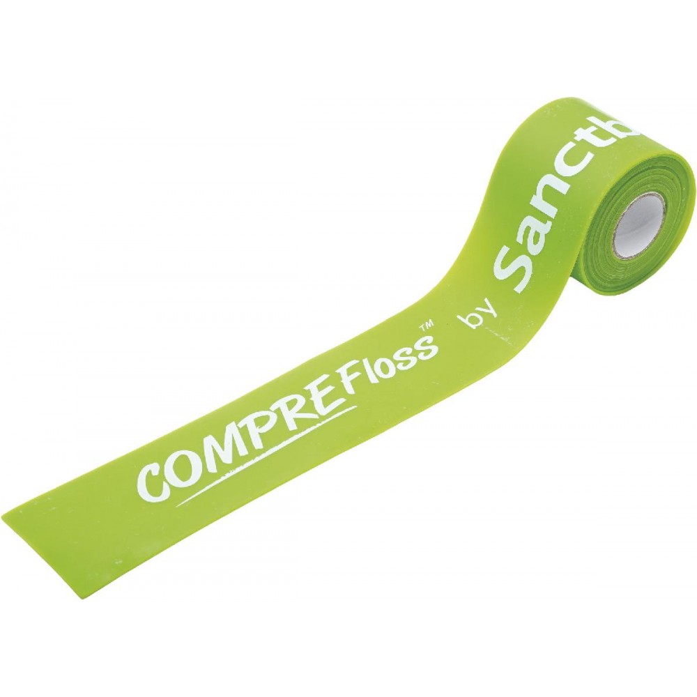 Λάστιχο COMPRE Floss της Sanctband. Latex 1,10mm. Πράσινο Μαλακό. Amila 88281. 