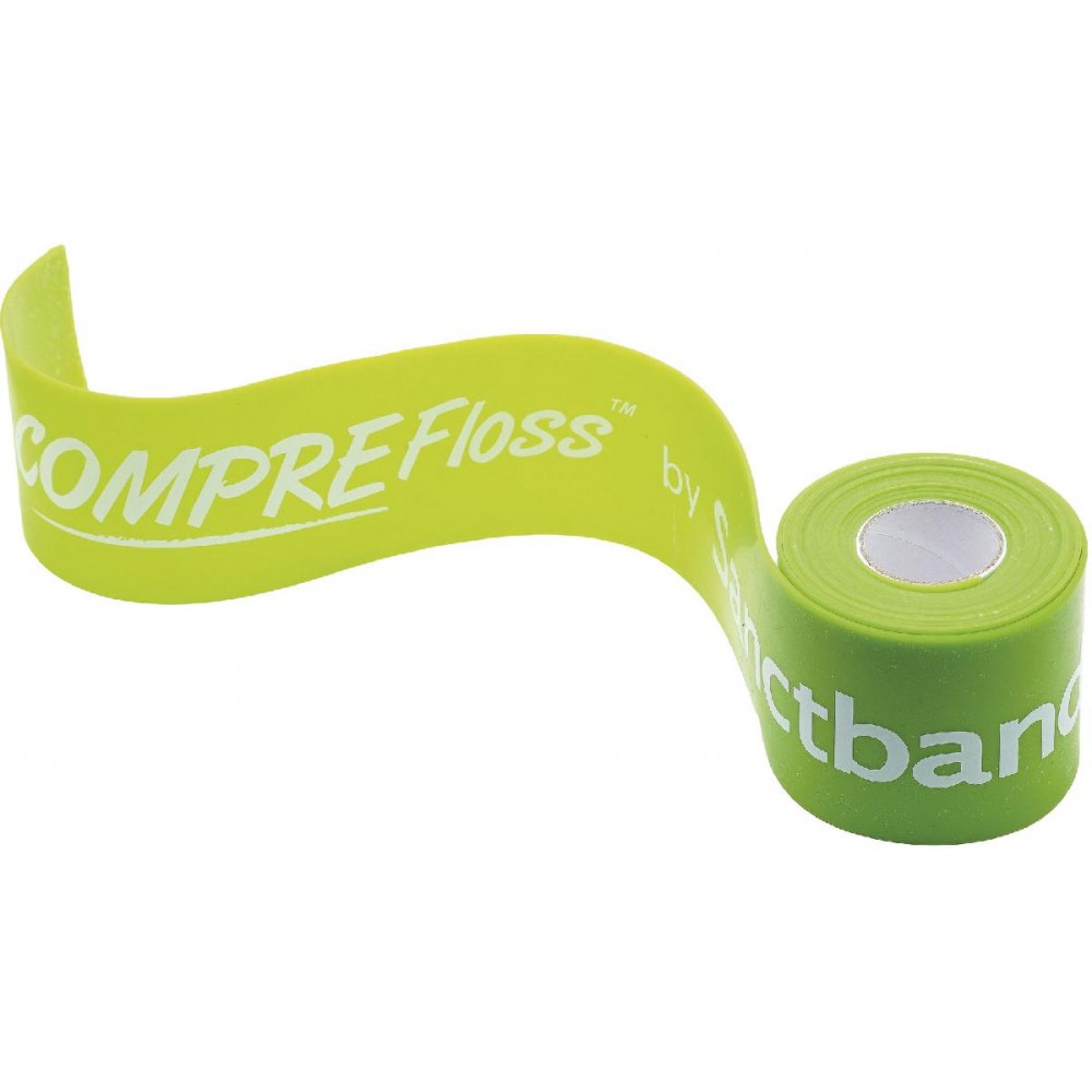 Λάστιχο COMPRE Floss της Sanctband. Latex 1,10mm. Πράσινο Μαλακό. Amila 88281. 