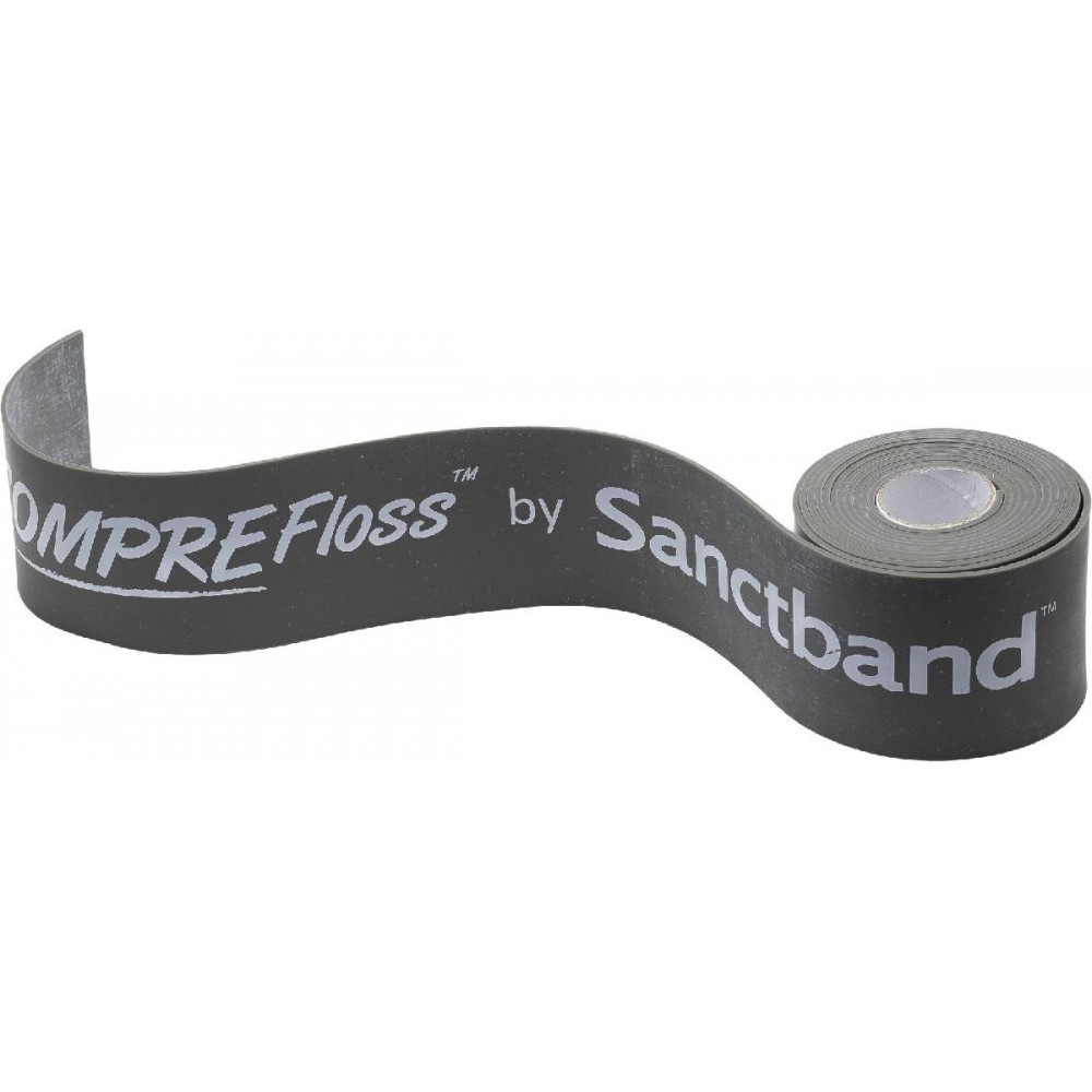 Λάστιχο COMPRE Floss της Sanctband. Latex 1,80mm. Γκρι Πολύ Σκληρό. Amila 88284.