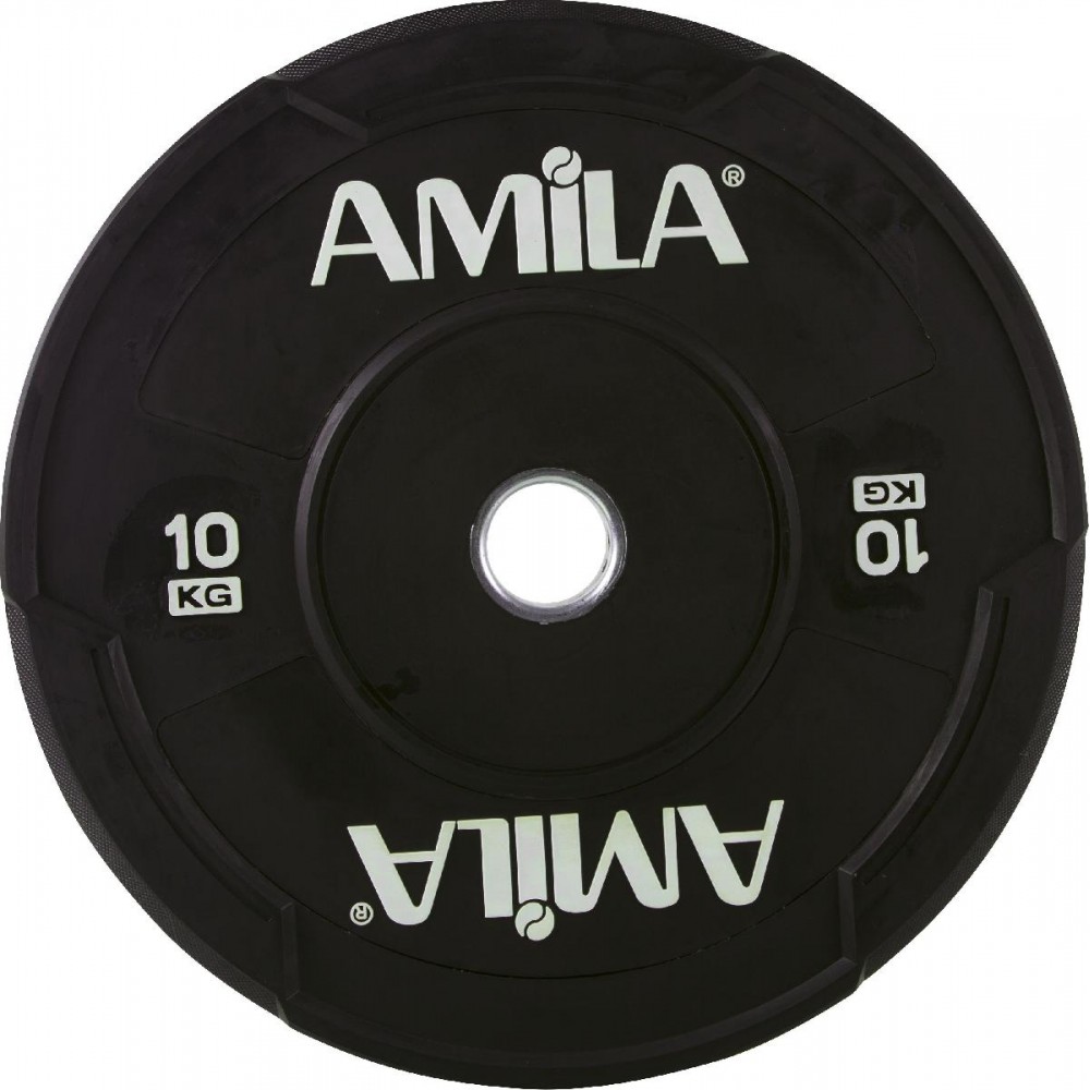 Δίσκος AMILA Black W Bumper 50mm 10Kg