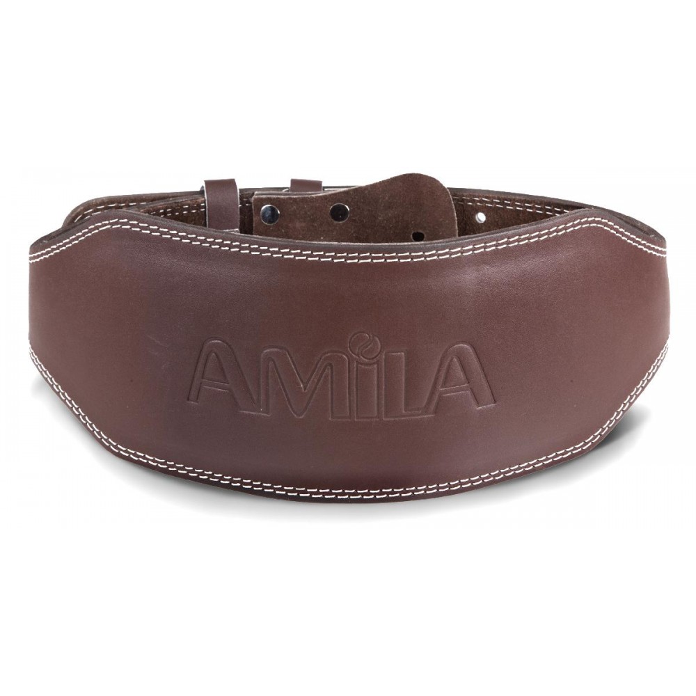 Ζώνη Άρσης Βαρών AMILA Δερμάτινη Καφέ B Quality M Ζώνη Άρσης Βαρών AMILA Δερμάτινη Καφέ B Quality M