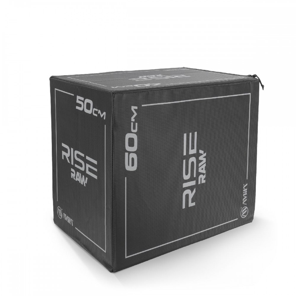 Πλειομετρικό Κουτί Plyo Box Raw Rise 40x50x60 cm - Μαύρο