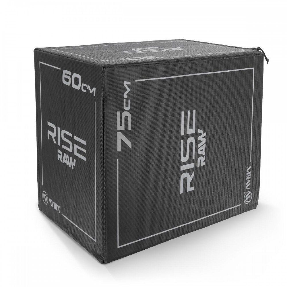 Πλειομετρικό Κουτί Plyo Box Raw Rise 50x60x75 cm - Μαύρο