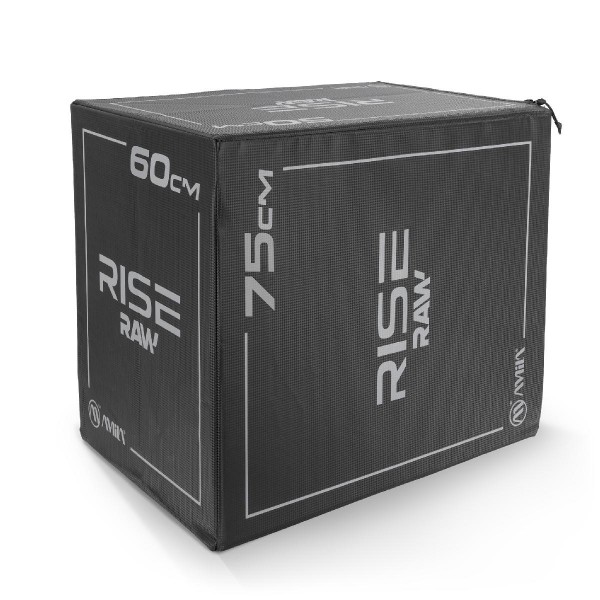 Πλειομετρικό Κουτί Plyo Box Raw Rise 50x60x75 cm - Μαύρο
