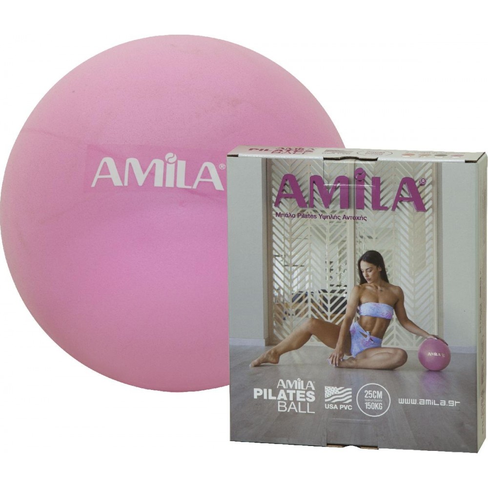 Μπάλα Γυμναστικής AMILA Pilates Ball 25cm Ροζ