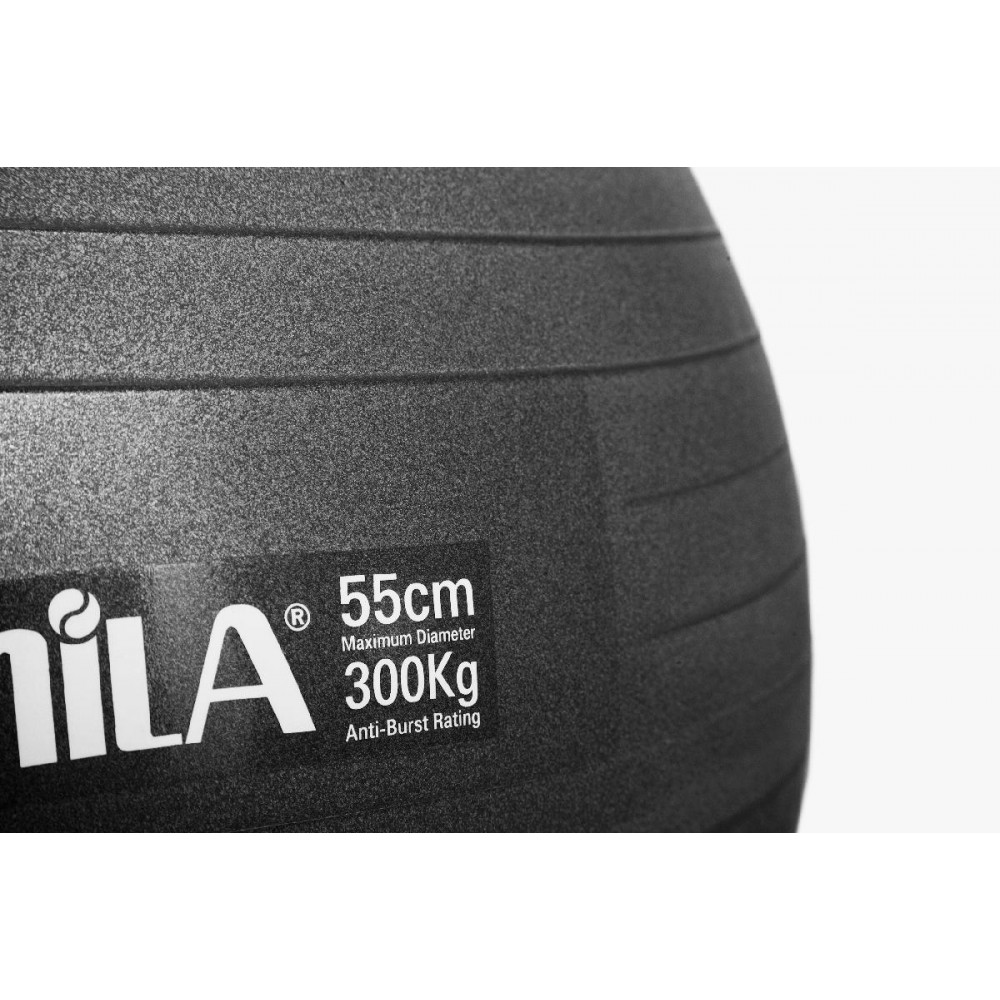 Μπάλα Γυμναστικής AMILA GYMBALL 55cm Μαύρη