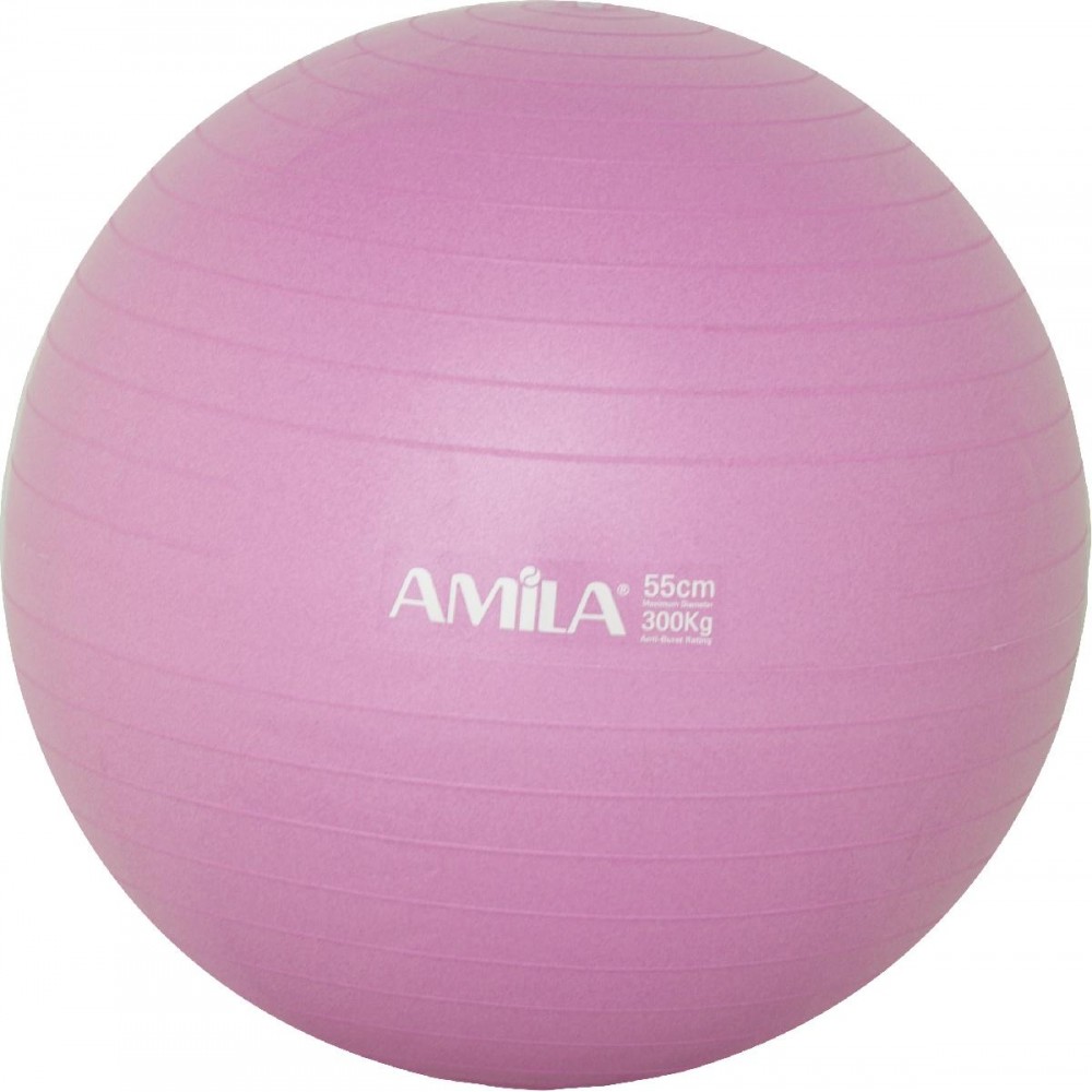 Μπάλα Γυμναστικής AMILA GYMBALL 55cm Ροζ