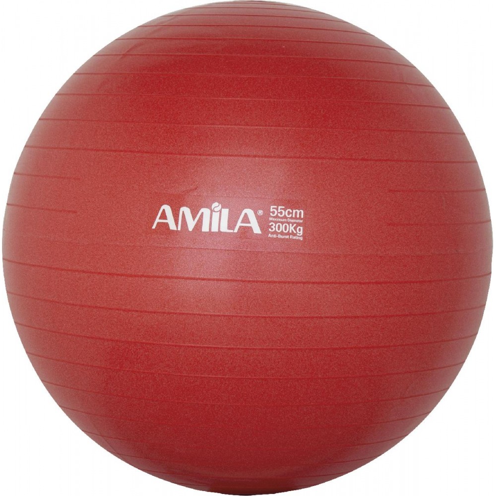 Μπάλα Γυμναστικής AMILA GYMBALL 55cm Κόκκινη