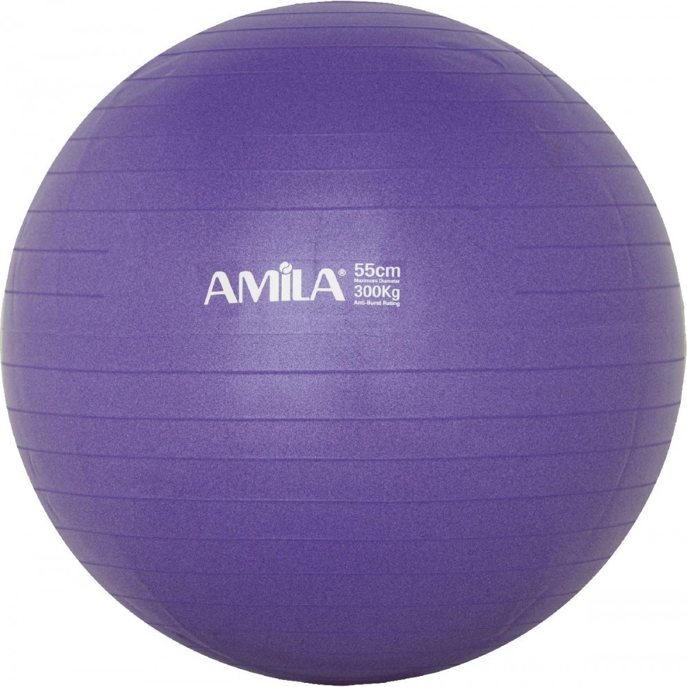 Μπάλα Γυμναστικής AMILA GYMBALL 55cm Μωβ