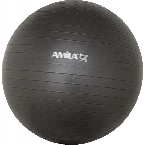 Μπάλα Γυμναστικής AMILA GYMBALL 65cm Μαύρη Μπάλα Γυμναστικής AMILA GYMBALL 65cm Μαύρη
