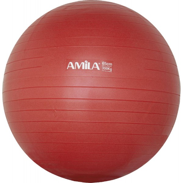 Μπάλα Γυμναστικής AMILA GYMBALL 65cm Κόκκινη