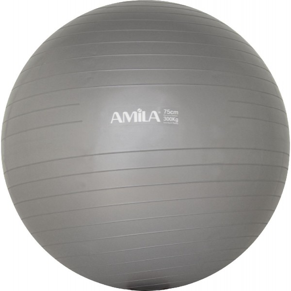 Μπάλα γυμναστικής AMILA GYMBALL 75cm Γκρι
