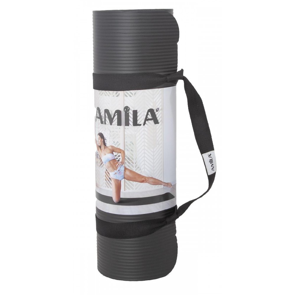 Στρώμα Γυμναστικής NBR 15mm 90Kg 183cm Μαύρο Στρώμα Γυμναστικής NBR 15mm 90Kg 183cm Μαύρο
