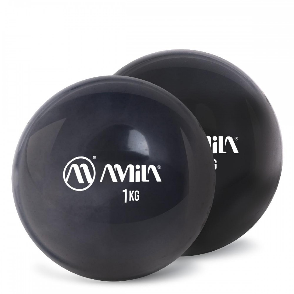 AMILA Palm Ball Two-Pack 1,0Kg Μαύρο AMILA Palm Ball Two-Pack 1,0Kg Μαύρο