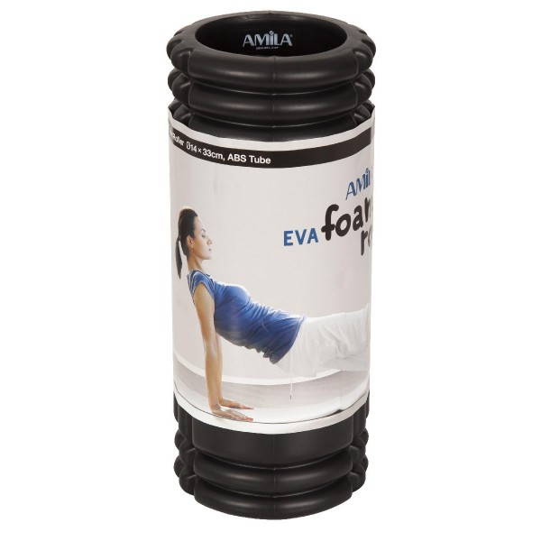 AMILA Foam Roller Plexus Φ14x33cm Μαύρο AMILA Foam Roller Plexus Φ14x33cm Μαύρο