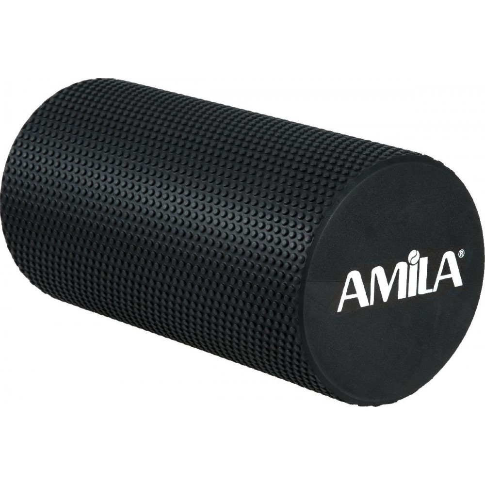 AMILA Foam Roller Pro Φ15x30cm Μαύρο