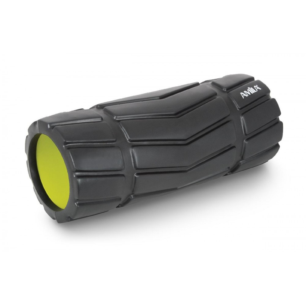 AMILA Foam Roller Arrow Φ14x33cm Μαύρο/Λάιμ AMILA Foam Roller Arrow Φ14x33cm Μαύρο/Λάιμ