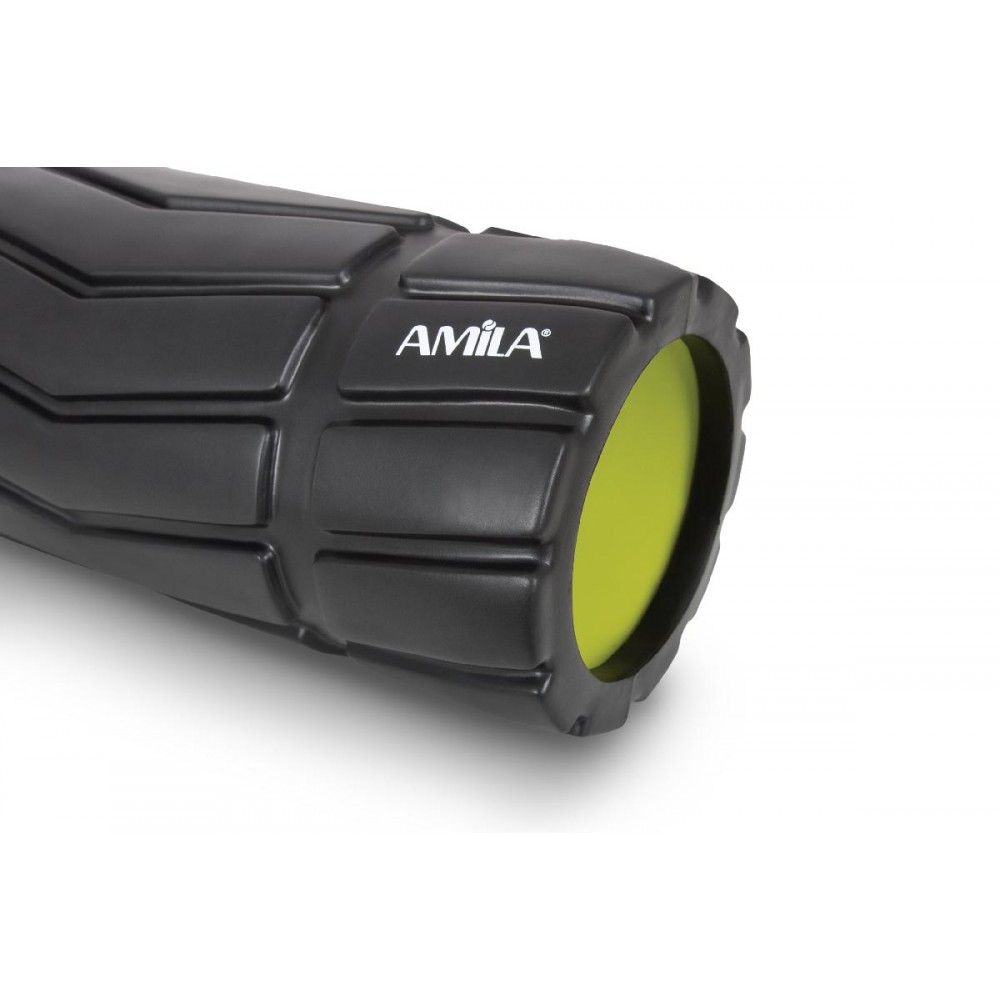 AMILA Foam Roller Arrow Φ14x33cm Μαύρο/Λάιμ AMILA Foam Roller Arrow Φ14x33cm Μαύρο/Λάιμ