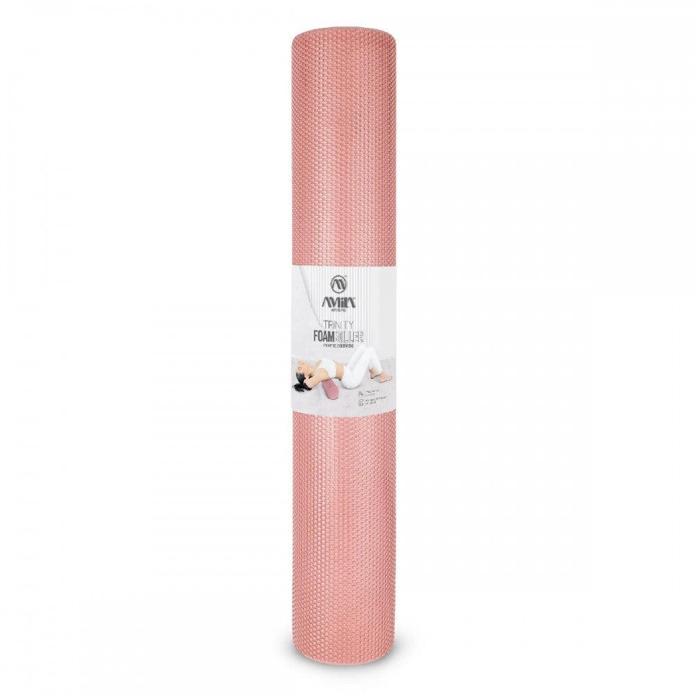 Κύλινδρος Αποθεραπείας Foam Roller Trinity Φ15x90 cm – Rose Pink Κύλινδρος Αποθεραπείας Foam Roller Trinity Φ15x90 cm – Rose Pink