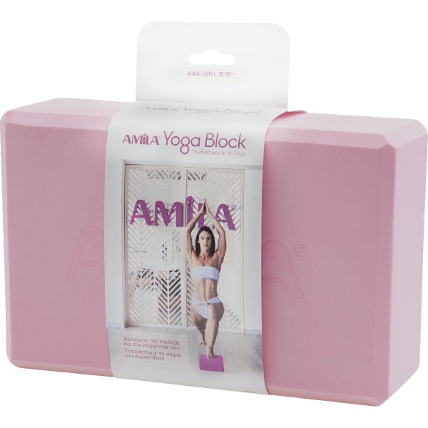 Τούβλο Yoga AMILA Brick Ροζ Τούβλο Yoga AMILA Brick Ροζ