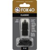 Σφυρίχτρα FOX40 Classic Safety Μαύρη με Κορδόνι