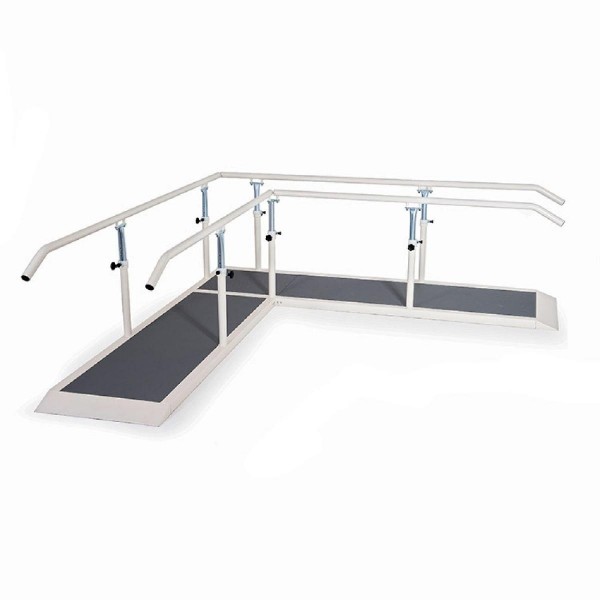 Γωνιακές παράλληλες μπάρες με ατσάλινες χειρολαβές Γωνιακές παράλληλες μπάρες με ατσάλινες χειρολαβές